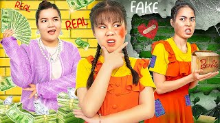 Fake Poor Mom Vs Real Rich Mom! - Funny Stories About Baby Doll Family