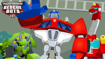 Optimus Prime and the Dinobots 🦖 Transfomers Rescue Bots 🦕 Transformers TV