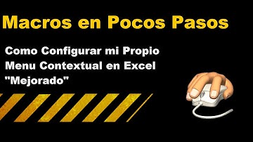 20151113 Menú Contextual Personalizado en Excel (Mejorado)