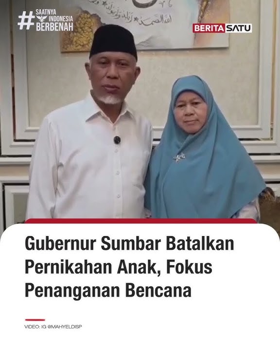 Download lagu Gubernur Sumbar Batalkan Pernikahan Anak, Fokus Penanganan Bencana #beritasatu