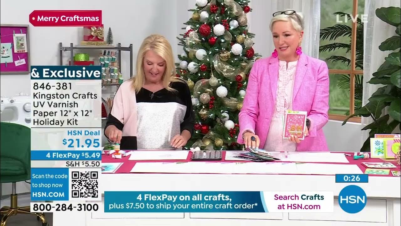 Kingston Crafts UV Varnish Paper 12" x 12" Holiday Kit YouTube