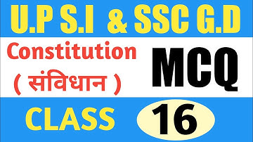 Constitution for U.P SI & SSC G.D / Railway Group D / SSC / UP SI / UPSSSC