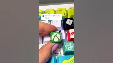 Drawing X for Xbox  Logo! But on my keyboard!  @xbox #keyboard #keycaps #custom