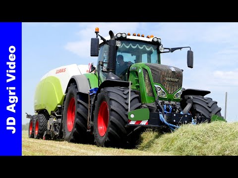 Fendt 828 + 211 | Claas Quadrant 5200RC | Kuhn | Balen persen | Pressing bales | Jan Bakker Dronten