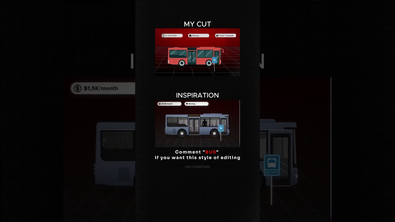 Bus Animation like Iman Gadzhi.