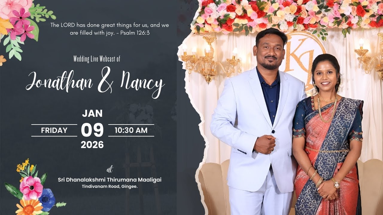 Wedding Ceremony | Keren Nancy & Jonathan Jebaraj