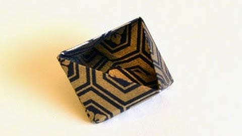Origami Triangle Box Instructions: www.Origami-Fun.com