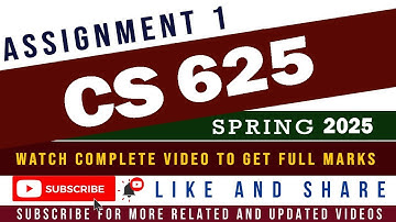 cs625 assignment no 1 solution spring 2025 | vu study guide