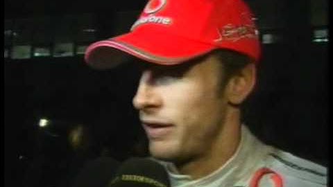 Jenson Button Interviw.South Korea F1 GP 2010 After Race Interview