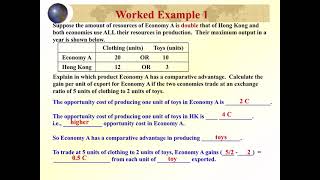 Macro Ch 12 Free trade and Principle of comparative advantage: video 9