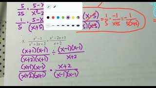 ALGEBRA: (ACTUAL LESSON) MULTIPLY/DIVIDE/ADS/SUBTRACT RATIONAL EXPRESSIONS || Jane Maciejewsl