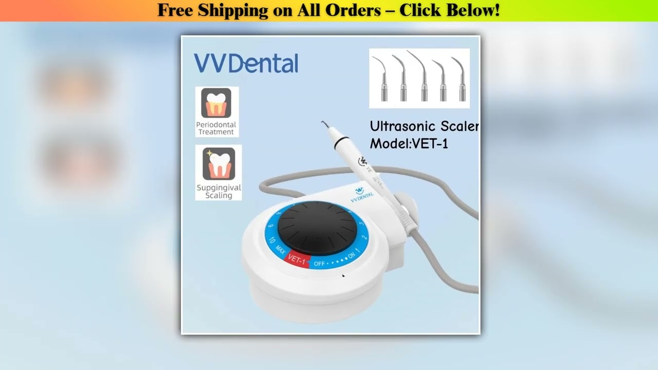VV Dental for Adult / Children Use Ultrasonic Scaler VET-1 Professional Dentist Oral Cleaning