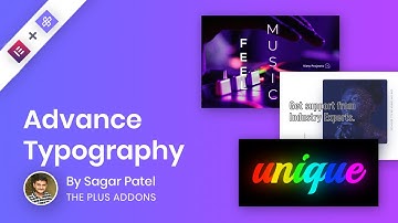 Advanced Typography Widgets of The Plus Addons for Elementor