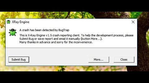 Решение ошибки Xray engine (зелёный жук) во всех частях Сталкер.