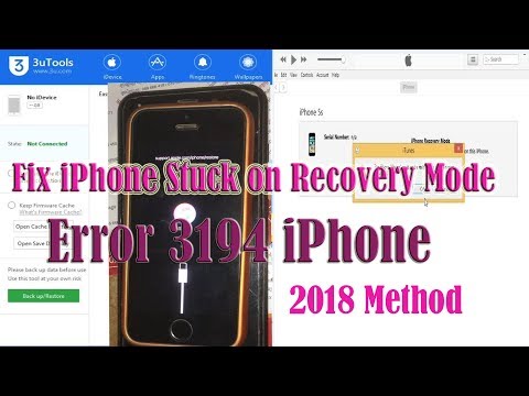 ვიდეო: შეცდომა 3194 IPhone- ის აღდგენისას: როგორ გამოვასწოროთ?