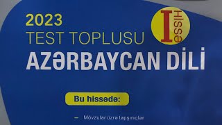 Azərbaycan Dili 1 ci hissə Test Toplusu 2023 - Cavablar