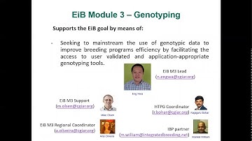 CGIAR Excellence in Breeding Platform (EiB) Genotyping Tools and Services update