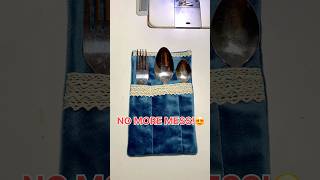 Stop Kitchen Mess NOW! Genius DIY 😳 #sewing #usa #diy #shorts #handmade