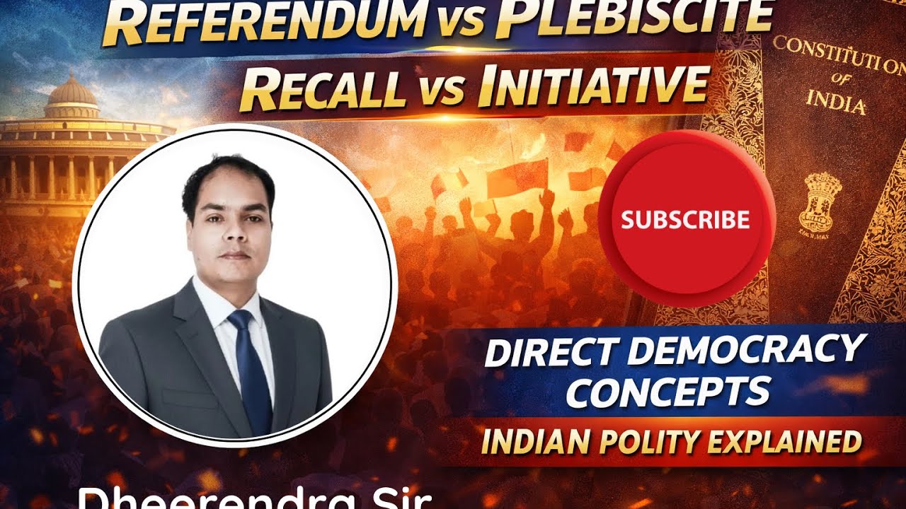 Difference between Referendum,Plebiscite,Initiative and Recall 