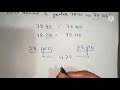 Comparison of decimals