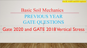 LEC_3 GATE CIVIL 2020-2018 Vertical Stress Question #gate #ies #gateexam #gate2022 #gate2024