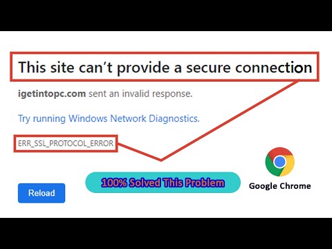 how to fix this site can’t provide a secure connection chrome