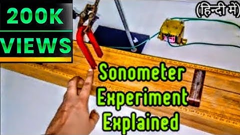 How To Find Frequency Of A.C. Mains Using Sonometer⚡| Engineering Physics