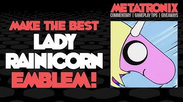 EMBLEM HOW TO: LADY RAINICORN of Adventure Time! (Black Ops 2 Emblem Editor Tutorial)