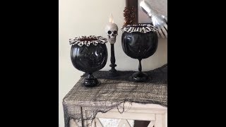 Two cheap and easy Halloween props Candy Dish and Lamp