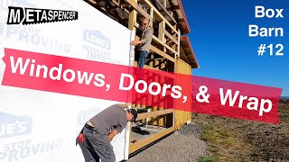 Windows, Doors, and Wrap  Shipping Container Barn 12
