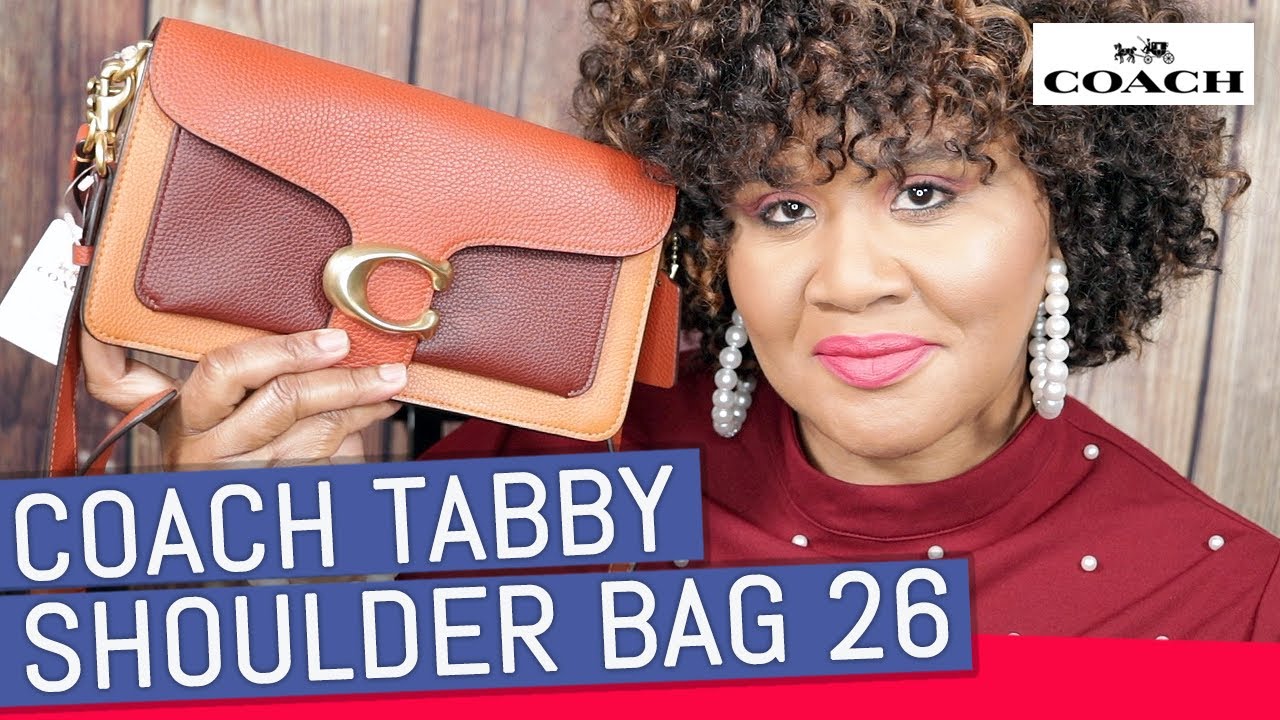 Coach Tabby Shoulder Bag 26 In Colorblock - YouTube