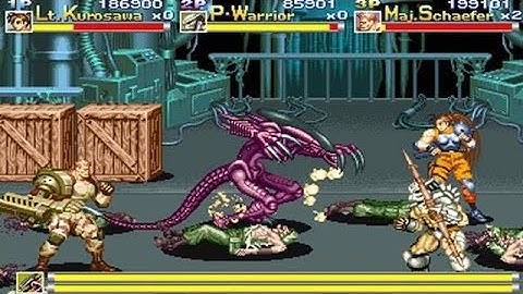 Alien vs Predator -  Arcade - Full Playthrough