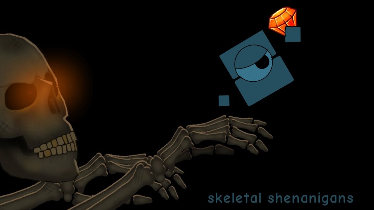 I beat skeletal shenanigans in geometry dash - YouTube