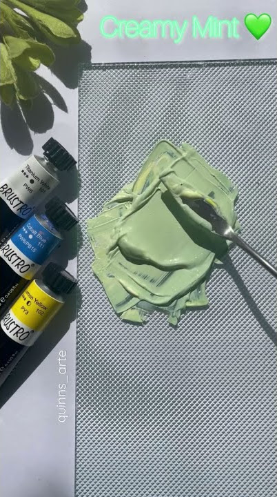 How to make Sage green with acrylic paint #Sagegreen #paint