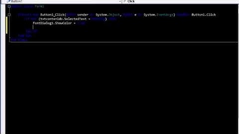 Controles RichTextBox, FontDialog y ColorDialog en VB NET