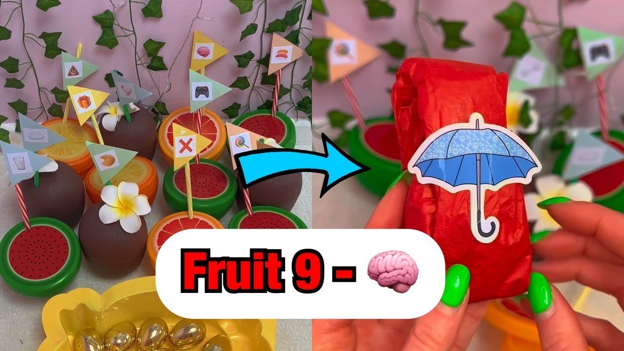 [ASMR] TikTok Mystery Fruits - FRUIT 9!🧠 #Shorts