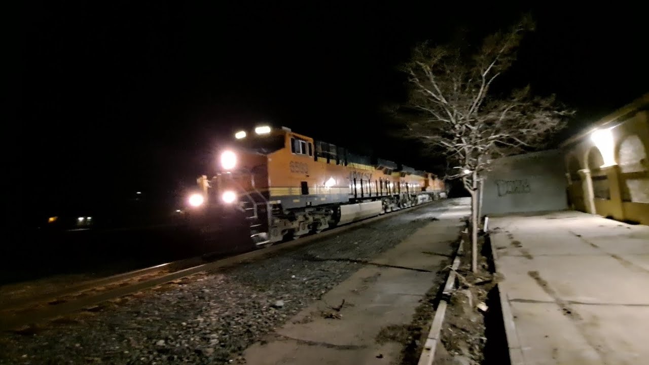 The BNSF6593 East Past the Remains of the Old WP Depot Oroville, CA 3/4