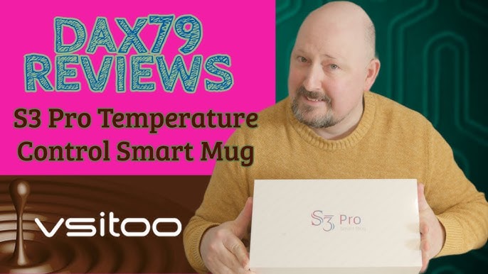 VSITOO S3 Temperature Control Smart Mug 2 with Lid, Self Heating