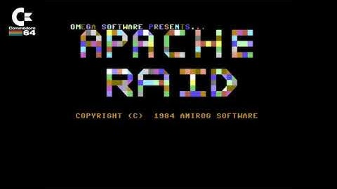 Apache Raid (Omega Software 1984) - C64 Loading Screen / Title Music / Main Menu Archive