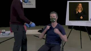 Governor Newsom Receives COVID-19 Vaccine