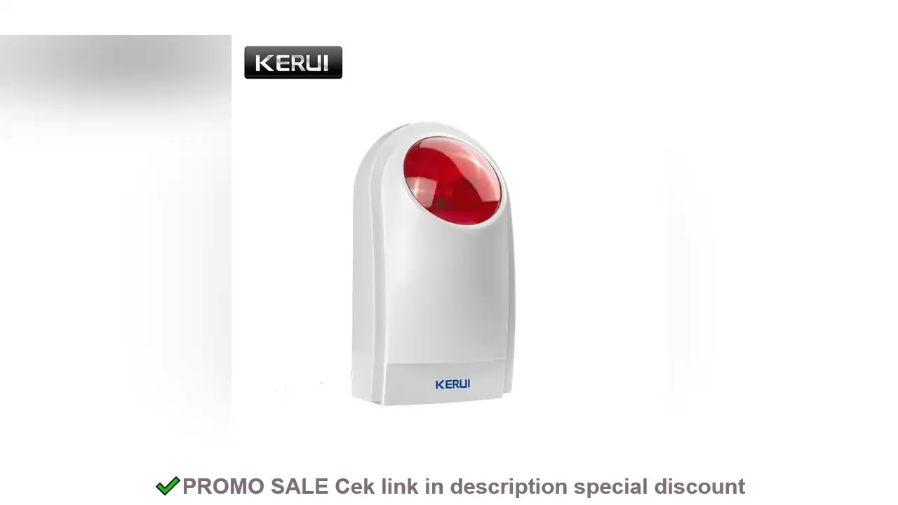 KERUI J008 110dB Indoor Outdoor Wireless Flashing Siren Strobe Light Sensor For Home Garge Alarm Sec