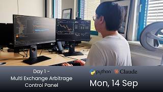 Live Algorithmic Trading with Python and Claude Code - Day 1: Multi Exchange Arbitrage