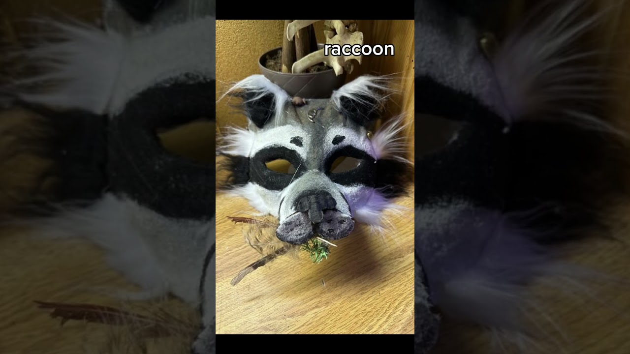 Therian mask - grey tabby cat mask - quadrobics gear - fursuit - furry -  grey cat mask - theriotype - therian gear