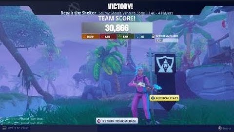 Fortnite stw solo ventures 140 x4 repair the shelter stall build