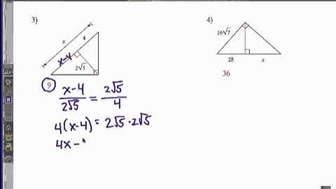 Viewer Challenge 2: How to Solve Right Triangle Altitude Problems