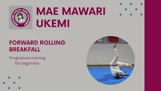 Judo training forward rolling breakfall for beginners