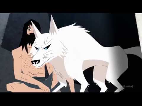 Jack And The Wounded White Wolf Samurai Jack S5E3 