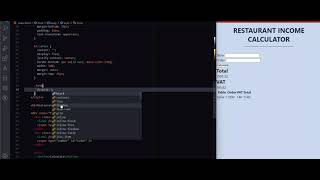 HTML - CSS - JS Responsive Simple Restaurant Orders Calculator - part 1