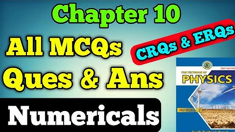 MCQs, Questions and answers and Numericals chapter 10 DC circuit class 11 new physics book | CRQs