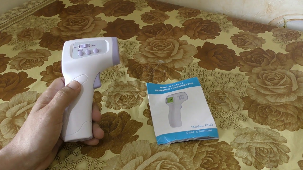 Non contact infrared thermometer  model F103  YouTube